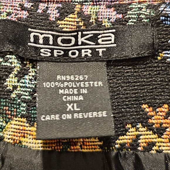 MOKA Patchwork Artsy Mixed Print Jacket Coat - Size XL - Picture 8 of 8